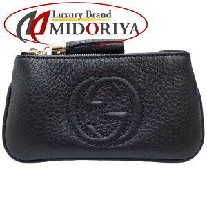 Gucci Soho Fringe Coin Wallet Leather Black